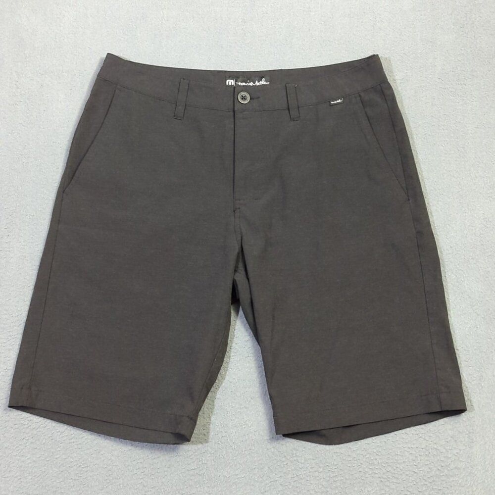 Travis Mathew Shorts Men's 32 Black Performance Golf Casual